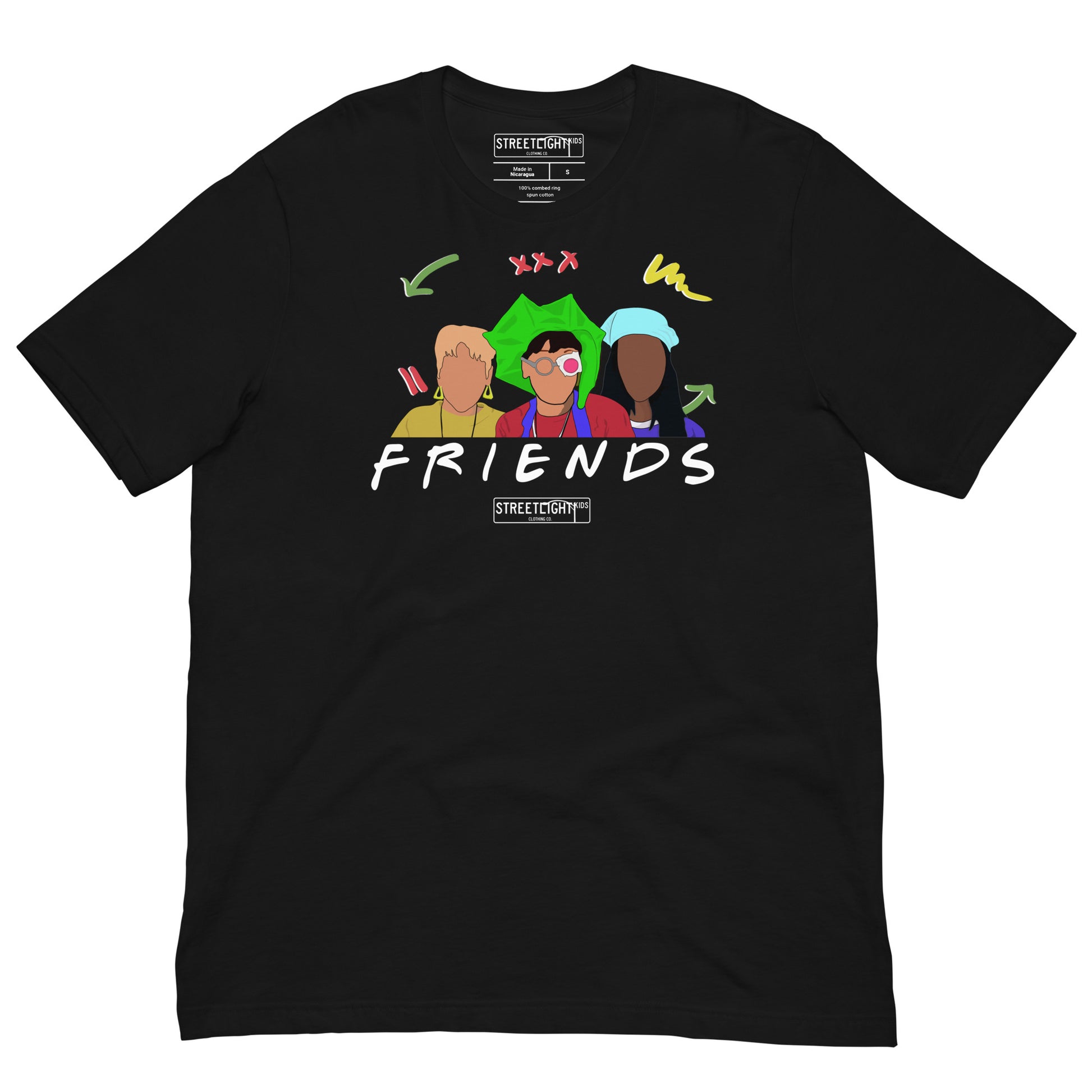 Iconic TLC Friends Tee (Wht) – Streetlight Kids Clothing